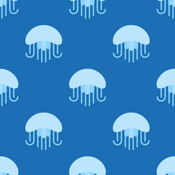 jellyfish seamless pattern for use as wrapping vector image