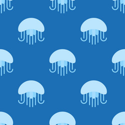 jellyfish seamless pattern for use as wrapping vector