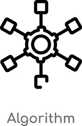 Algorithm coding block schemes api Royalty Free Vector Image