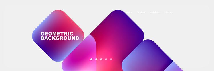 square internet web page design template vector image