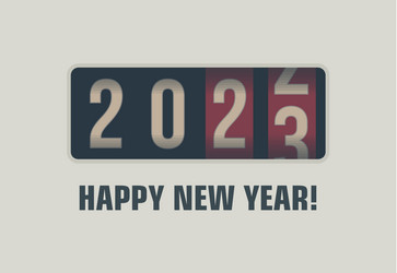 2023 counter numbers countdown happy new year vector