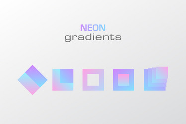 Abstract pastel gradient colors simple figure vector