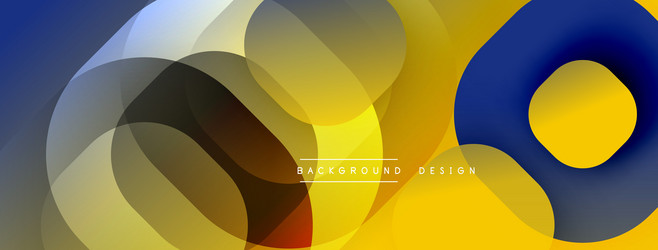 circular abstract design with overlapping vector image