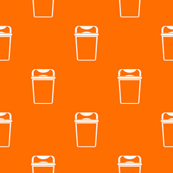 trash can pattern seamless vector image