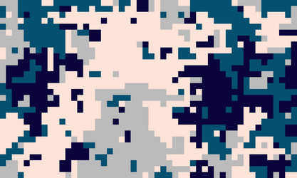 abstract pixelated camouflage pattern in teal vector image