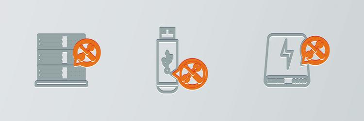 set line power bank service database server vector image