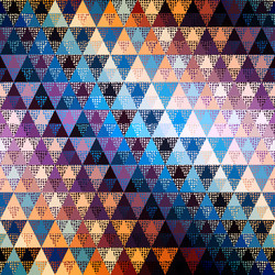 seamless pattern background of a triangles vector image
