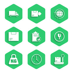 Set verification of delivery list clipboard clock vector