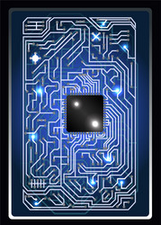 futuristic abstract background computer interface vector image