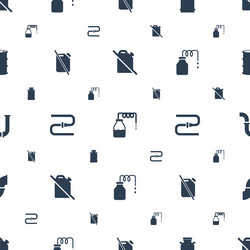 gas icons pattern seamless white background vector