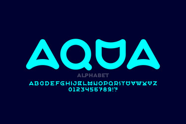 Linked Alphabet Font Style vector image