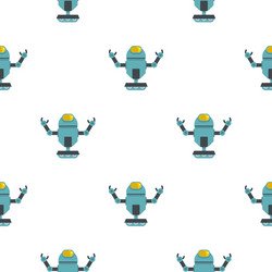 machine robot pattern seamless vector image