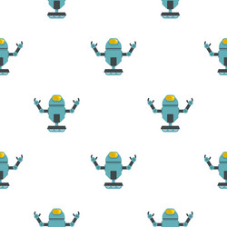 Machine robot pattern seamless vector