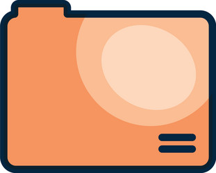 user interface concept document symbol folder vector image