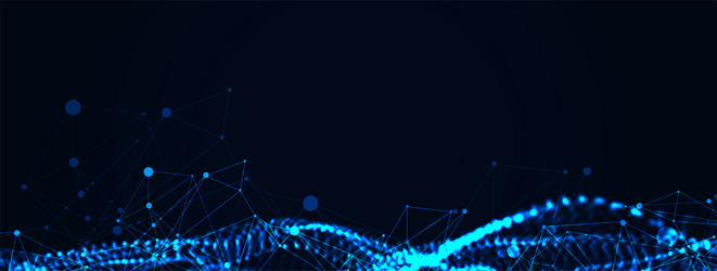 abstract background particles dynamic flow vector image