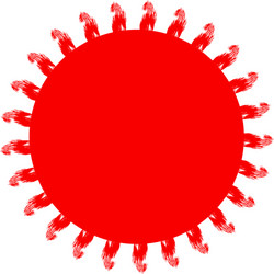 grungy circle blob blotch vector image