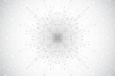 geometric abstract background with connected line vector image