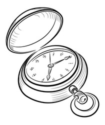 retro clock vector