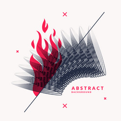abstract background with dynamic waves vector image