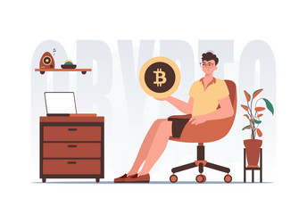 concept of mining and extraction bitcoin vector image
