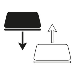 keyboard arrow icon key press symbol input button vector image