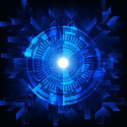 digital technology concept abstract background vector image