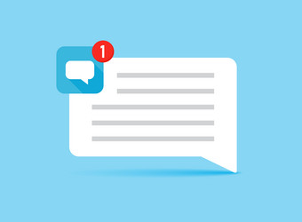 new message icon in flat style incoming inbox vector image