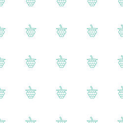 Raspberry icon pattern seamless white background vector