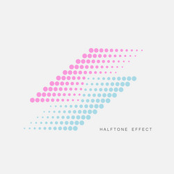 Set of abstract halftone design elements vector