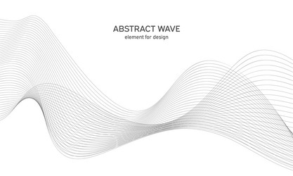 abstract wave element for design digital vector image
