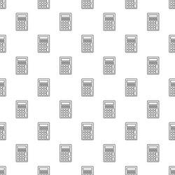 calculator pattern seamless vector image
