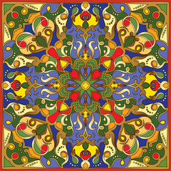 bright colored handkerchief Vector Image