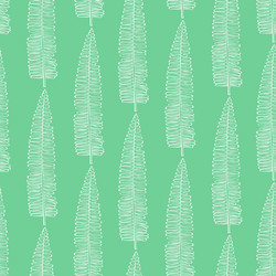 elegant pattern with leafs drawn in thin lines vector