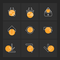Arrows directions pointer arrow user vector