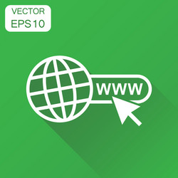 go to web icon business concept network internet vector