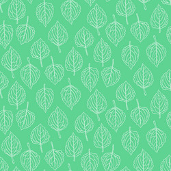 elegant pattern with leafs drawn in thin lines vector