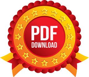 pdf download icon upload file button vector image