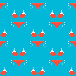 Bikini seamless pattern for use as wrapping paper vector