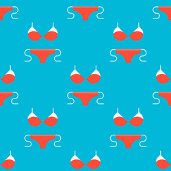 bikini seamless pattern for use as wrapping paper vector