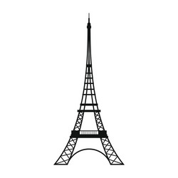 eiffel tower icon simple style vector image