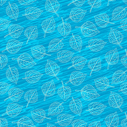 elegant pattern with leafs drawn in thin lines vector