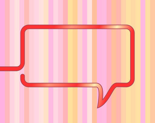 rectangular speech bubble made one continuous vector image