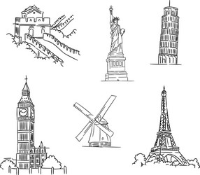 World Famous Buildings Vector Images (over 11,000)