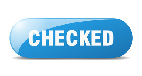 Checked button sign key push vector