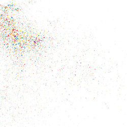 confetti on a white square vector