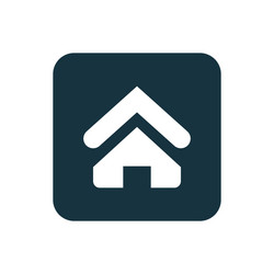 Home icon rounded squares button vector