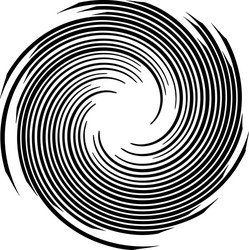spiralling swirl twirl whirl design element vector image