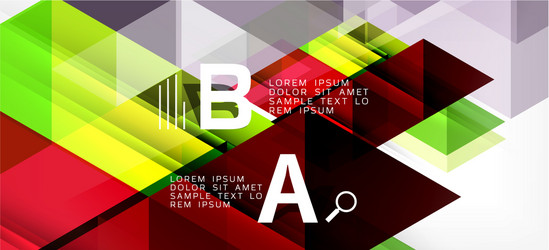 abstract triangle pattern colorful backdrop vector image