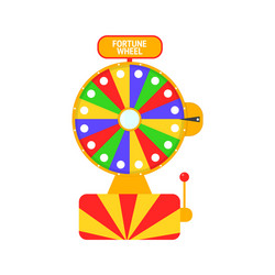 Cartoon round game machine on a white vector