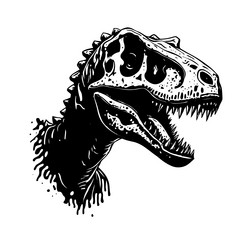 dinosaur head image Vector Image